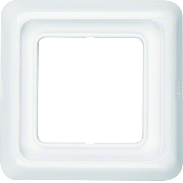 IP44 Ramka pojedyncza z uszczelką biała Berker 53132809 WWD1100PW HAGER