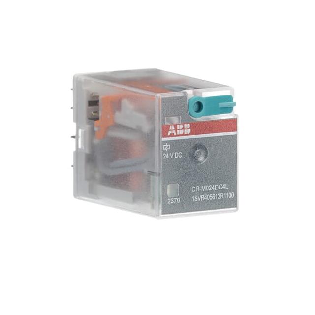 Przekaźnik CR-M024DC4L, A1-A2=24V DC, 4 styki c/o 250V/6A, LED 1SVR405613R1100 ABB