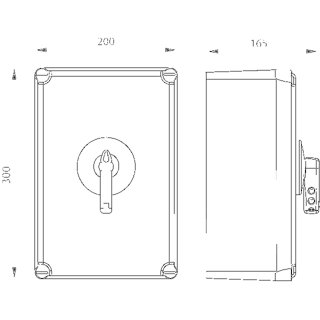 ROZŁĄCZ.IZOL.3 BIEGUN.+ N(ROZŁ.) 160A W OBUDOWIE Z ABS