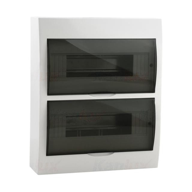 03835; DB212S 2X12P/SMD Rozdzielnica natynkowa z listwami DIN