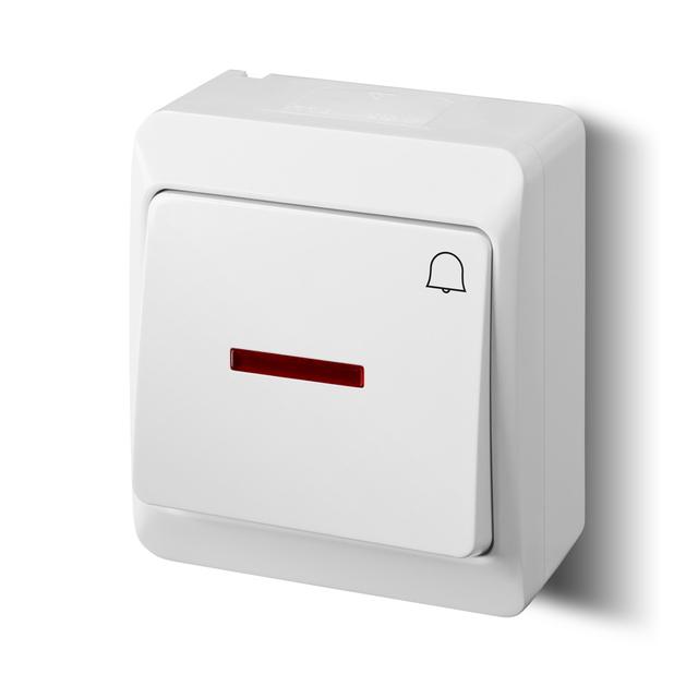 HERMES Łącznik "dzwonek" z podświetleniem IP44