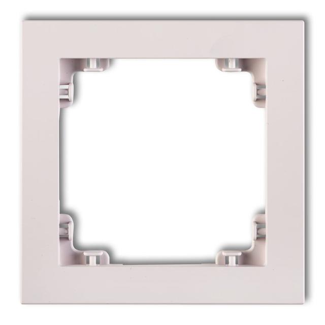 DECO Ramka pojedyncza z tworzywa DECO Pastel Matt pudrowy róż 40DR-1 KARLIK
