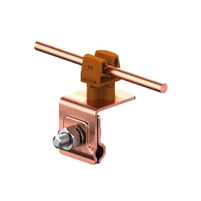 AN-06HN/CU/ Uchw.na felc uniwersal.Z-zatrz.H=3,5cm/CU/ brązowy