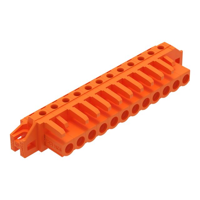 MCS-MIDI Classic gniazdo kątowe 12-bieg. pomarańczowe raster 5,08 mm /25szt./ WAGO