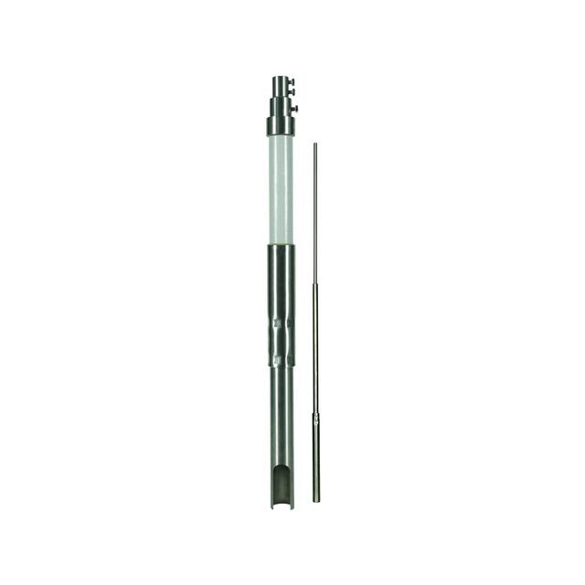 Rura wsporcza z bocznym wyprowadzeniem HVI long, fi 50 mm dł. 5000 mm, GFK / NIRO z iglicą NIRO fi 2 105395 DEHN