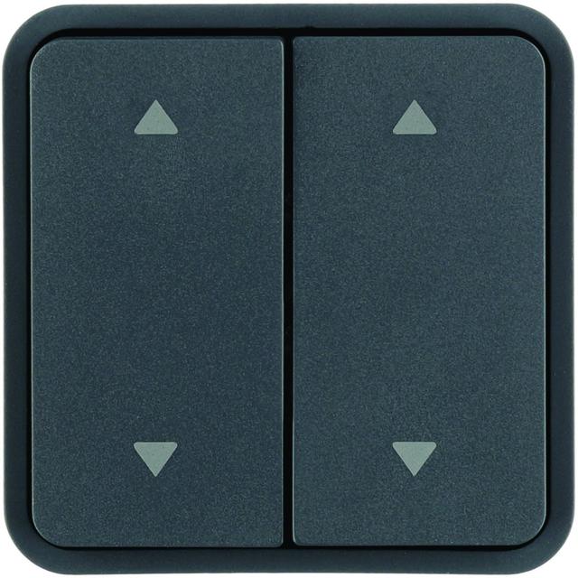 W.1 Klawisz 2-krotny podwójny z nadrukiem symbolu 4 strzałek do modułu KNX IP55 szary Berker WNT974 HAGER