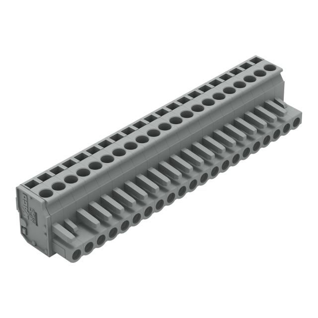 kątowy wtyk sprężynowy raster 5 mm 21-torowy /10szt./ WAGO