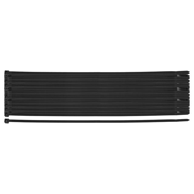 Opaski zaciskowe EXTREME 4.8 × 450 mm, czarne, 50 szt.
