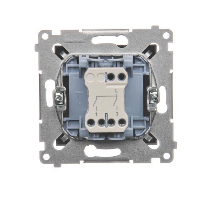 Simon 54 Łącznik świecznikowy do wersji IP44 10A 250V szybkozłączka antracyt *Posiada wkładkę uszczelniającą pod klawisze DU1W DW5B.01/48 KONTAKT