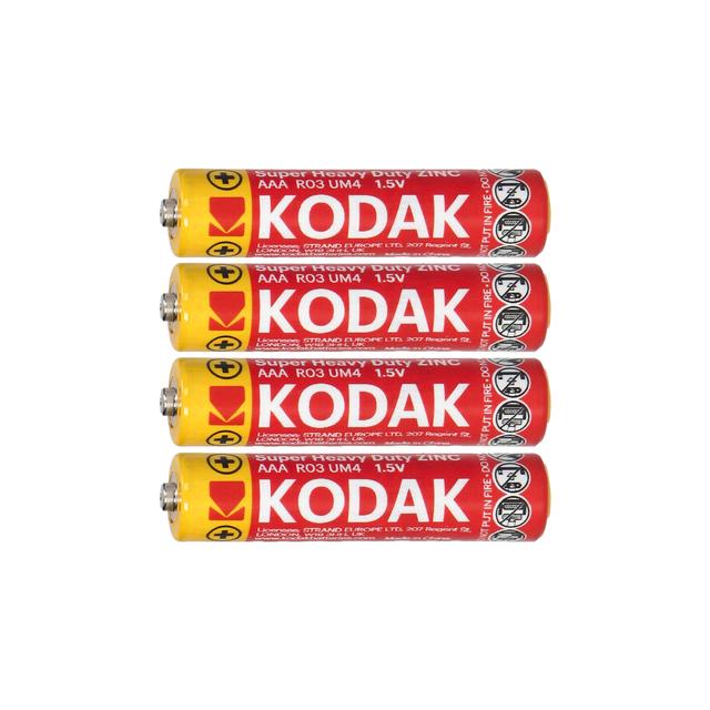 Baterie Kodak ZINC Super Heavy Duty AAA LR6 4 szt. folia