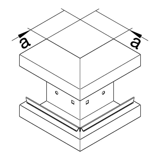 tehalit.BRS Kąt zewnętrzny 100x210 stal ocynk BRS1002103VERZ HAGER