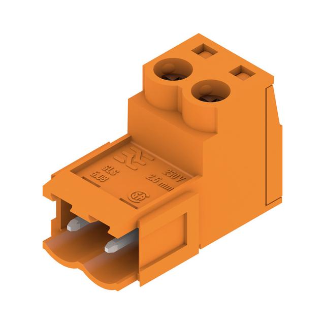 SLS 5.08/02/180B SN OR BX Wtyk PCB (złącze wiązki), 5.08 mm, Liczba biegunów: 2, Przyłącze z jarzmem /150szt./ 1627240000 WEIDMÜLLER