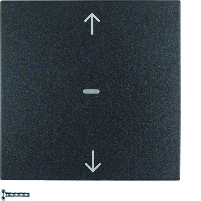 BERKER B.Kwadrat/S.1/B.3/B.7 KNX RF quicklink przycisk żaluzjowy antracyt mat 85245285 HAGER