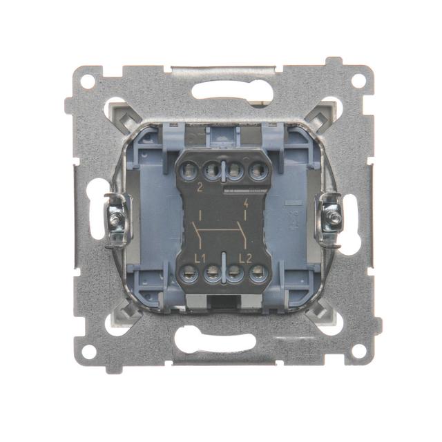 Simon 54 Łącznik dwubiegunowy 16A z. śrub. złoty mat