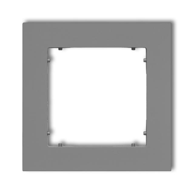MINI Ramka uniwersalna pojedyncza z tworzywa szary mat 27MR-1 KARLIK