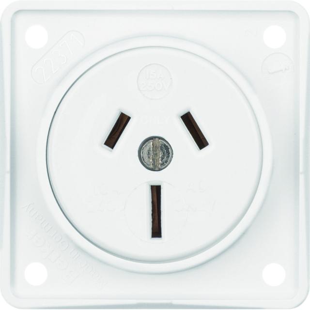 BERKER Integro Flow Gniazdo z uziemieniem Australia biały 962562502 HAGER