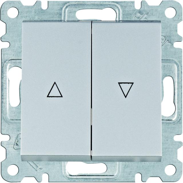 lumina Łącznik żaluzjowy monostabilny (zwierny) srebrny WL0322 HAGER