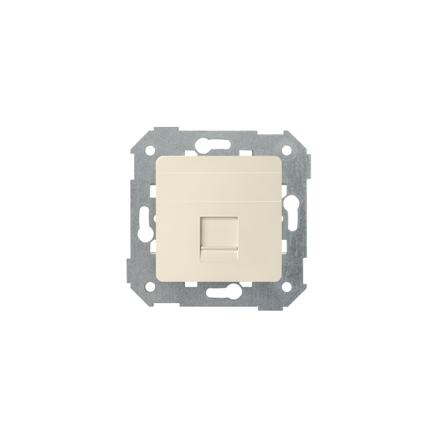 Simon 82 Pokrywa 1x gniazdo RJ45 płaska z żaluzją kremowy 82005-31 KONTAKT