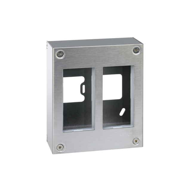 Simon Connect Obudowa natynkowa S500 METAL 2-modułowa 4x K45 kompletna 51000012-036 KONTAKT