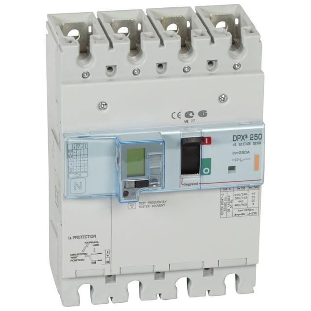Wyłącznik DPX3 250 El Z Zab. R-Pr. 4P 250A 25Ka 420329 LEGRAND