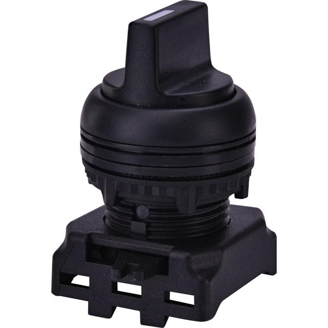 EGS3-SS-C - Napęd pokrętny piórkiem 3 położeniowy, z powrotem -Czarny