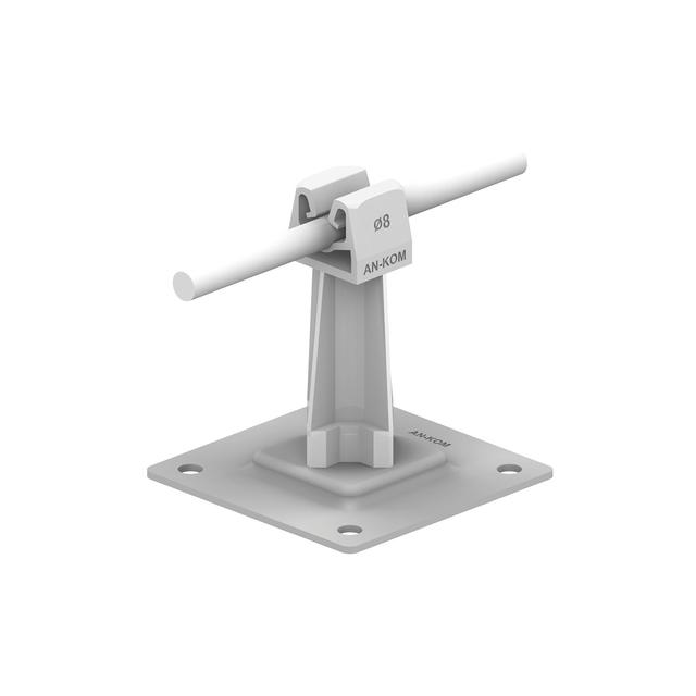 AN-11P/OG/S-N Uchwyt na płytce stal.H=7cm Z-zatrz. /OG/ szary