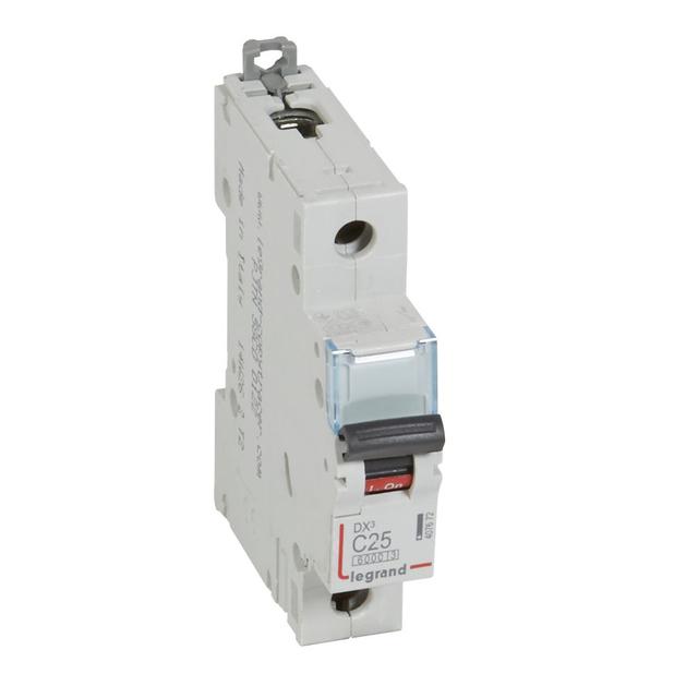 WYŁĄCZNIK NADPRĄDOWY S 301 1P C 25A 6000A SERII DX3, Legrand