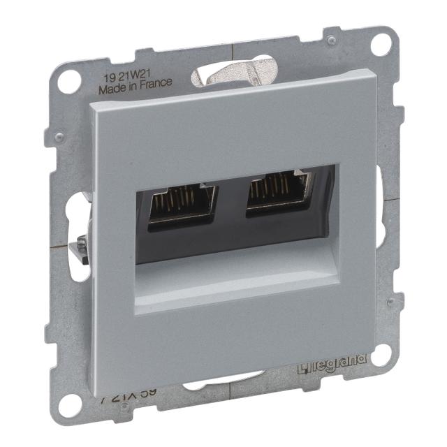 Suno Gniazdo Komputerowe 2Xrj45/Kat 6 Utp Biały 721153 721359 LEGRAND