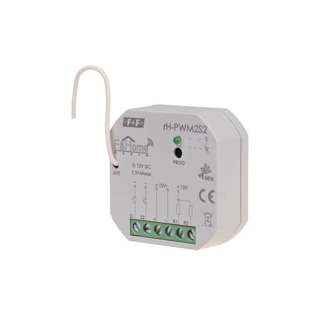 Sterownik PWM dwukanałowy niskiego napięcia z dwukanałowym nadajnikiem rH-PWM2S2 F&F