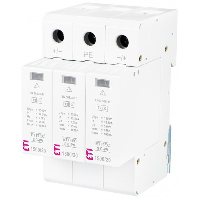 Ogranicznik przepięć T2 (C) - do systemów PV TEC S C-PV 1500/20 Y 002445313 ETI
