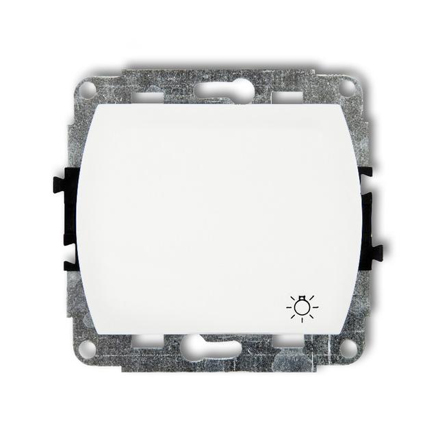 TREND Przycisk zwierny /światło/ podświetlanego biały WP-5L KARLIK