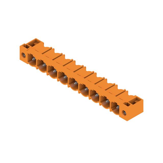 SL 7.62HP/09/90F 3.2 SN OR BX Wtyki PCB (złącza płyty), 7.62 mm, Liczba biegunów: 9, kąt odejścia: 90° /24szt./ 1124370000 WEIDMÜLLER