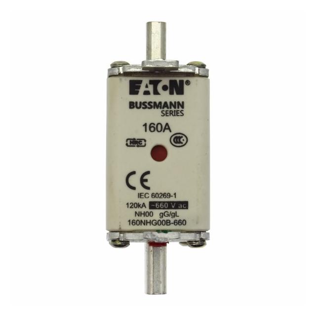 NH FUSE 160A 660V GL/GG SIZE NH00 DUAL IN Wkładka NH00 160A 660V GL/GG podwójny wskaźnik 160NHG00B-660 EATON