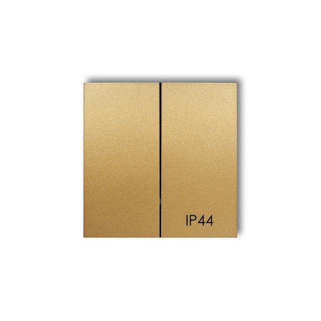 Klawisze podwójne do łączników IP44 ICON, MINI (komplet dwóch klawiszy), złoty 29MKLH-2 KARLIK