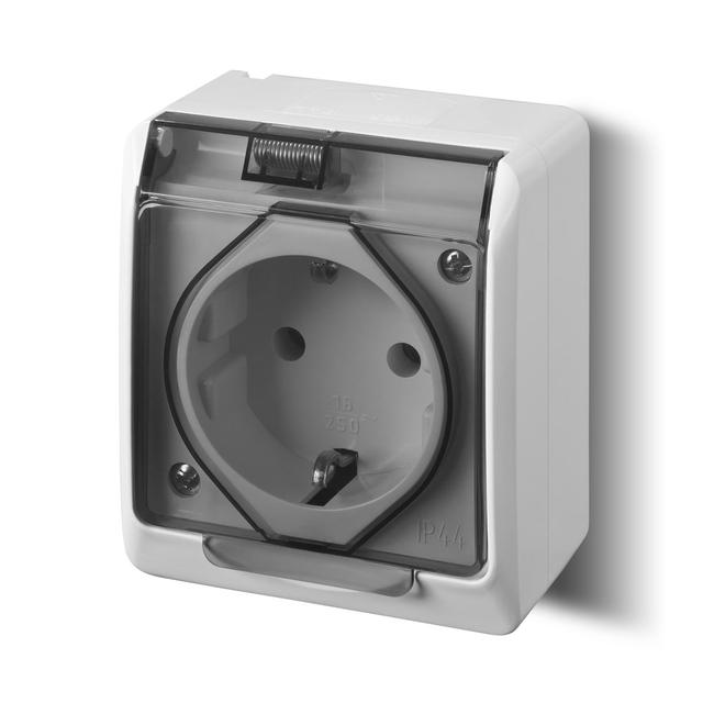 HERMES Gniazdo 2P+Z schuko IP44