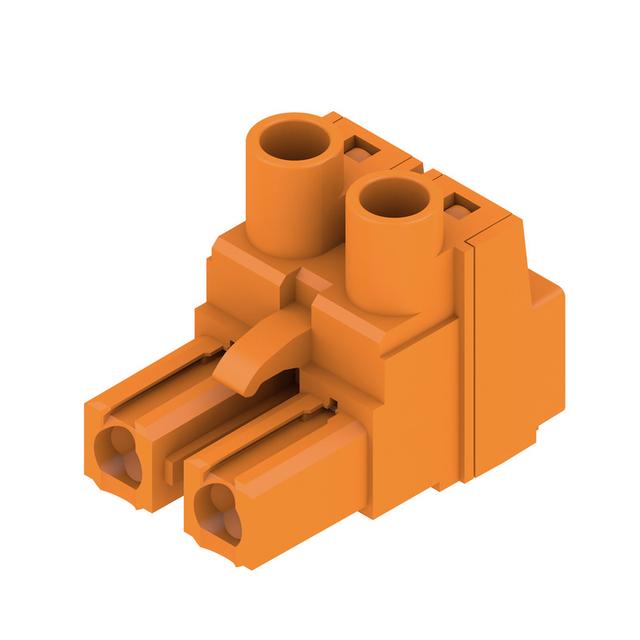 BLZ 7.62HP/02/180 SN OR BX Wtyk PCB (złącze wiązki), 7.62 mm, Liczba biegunów: 2, Przyłącze z jarzmem /100szt./ 1980480000 WEIDMÜLLER