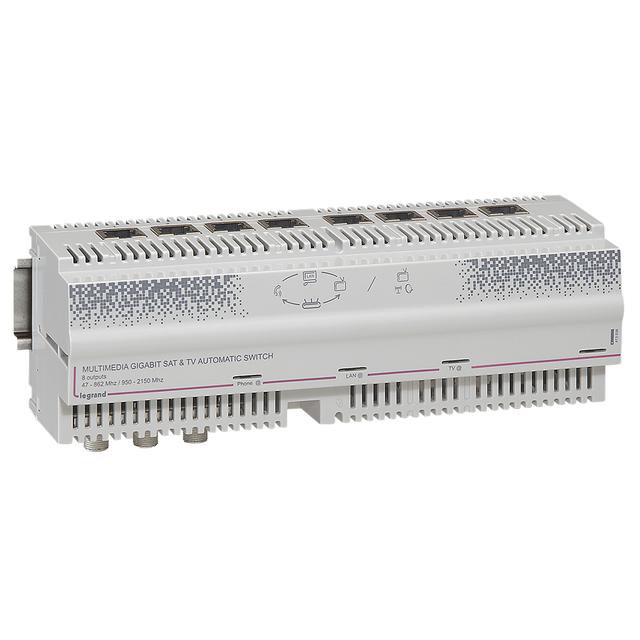 MULTIMEDIALNY SWITCH DO DYSTRYBUCJI SYGNAŁU TELEFONICZNEGO, INTERNETU, TV+TV SAT, Legrand