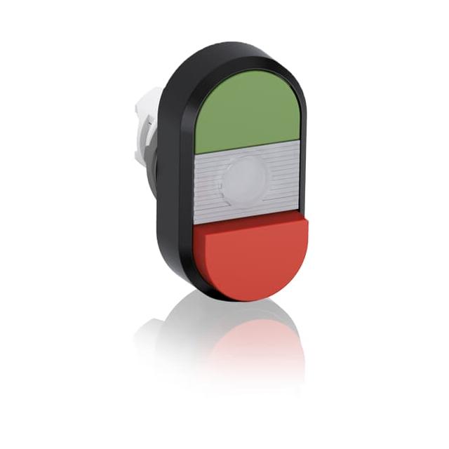 Przycisk podwójny bez tekstu przezroczyste pole podświetlany MPD12-11C