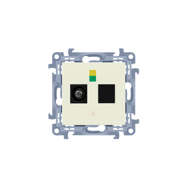 Simon 10 Gniazdo ekwipotencjalne pojedyncze krem