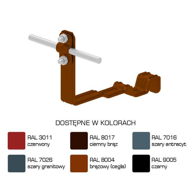 AN-24M/LA/-N Uchwyt dach.prof.pros.Z-śr. WZÓR4 H=10cm /LA/