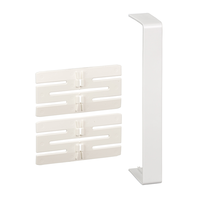 Optiline 45 - łącznik z osłoną połączenia - 185 x 55 mm - PC/ABS - biel polarna