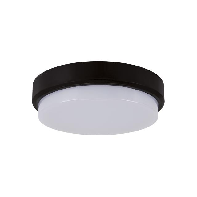 Ideus plafon zewnętrzny LED Aron C 12W 1200lm 4000K czarny O17,5cm IP65 03800