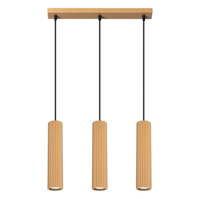 Sollux Lampa wisząca KARBON 3L złoty SL.1556