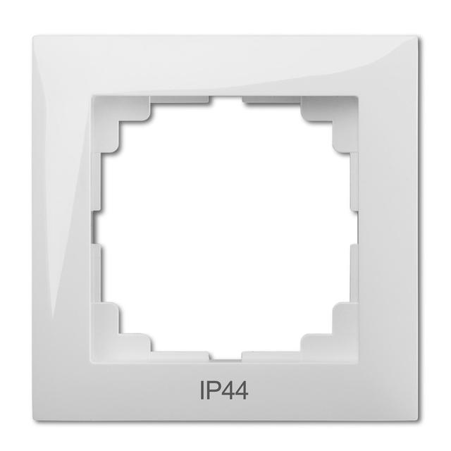 Ramka SENTIA 1x IP44 biała