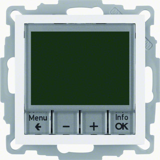 BERKER B.3/B.7 Regulator temperatury ze sterowaniem czasowym z stykiem zwiernym i elementem centraln
