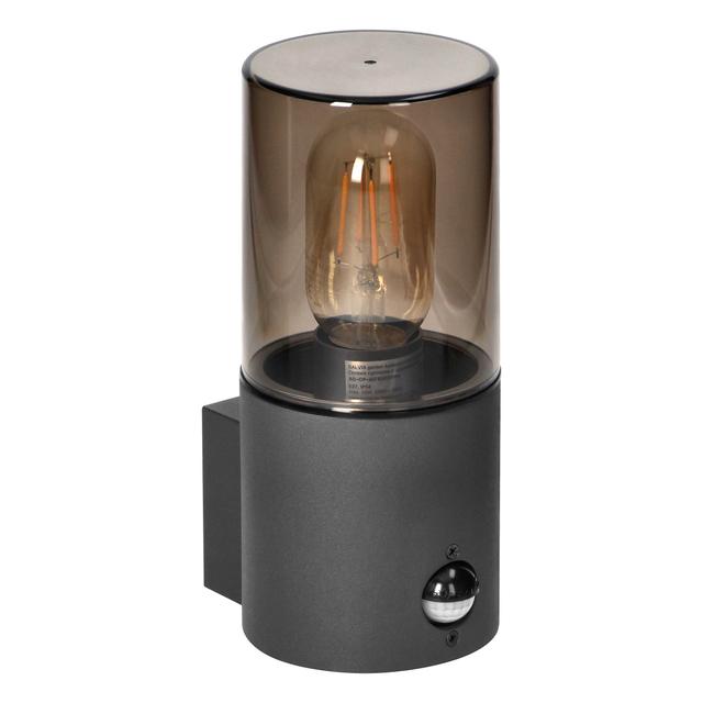 SALVIA oprawa ogrodowa hermetyczna z czujnikiem PIR E27 max. 15W IP54 szara AD-OP-6573GE27PPR ORNO