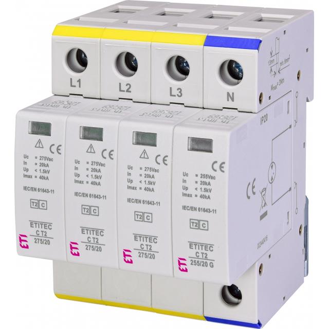 Ogranicznik przepięć T2 (C) TEC C T2 275/20 3+1 002440403 ETI