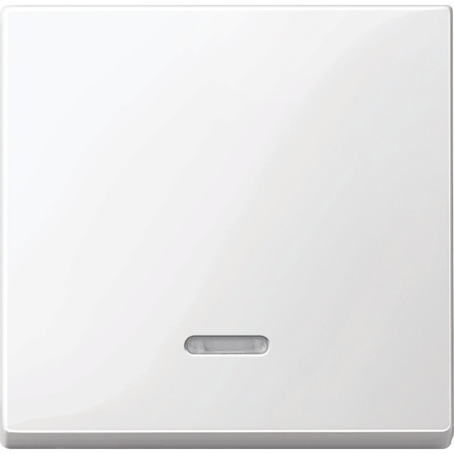 Merten, System M, klawisz pojedynczy z okienkiem sygnalizacyjnym, biały polarny