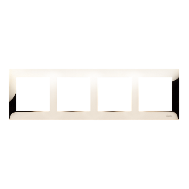Simon 54 Premium Ramka 4-krotna PREMIUM IP20 / IP44 złoto DR4/66 KONTAKT