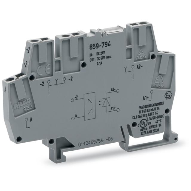 Złączka szynowa z optoseparatorem 24V DC/24V DC/100mA /10szt./ 859-794 WAGO